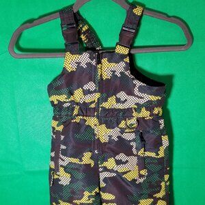 Athletech Snow Bib Pants 18mos Camo Ski Insulated Vintage 90s Y2K Kmart